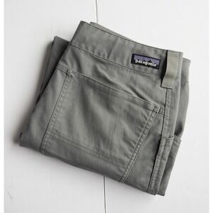 Patagonia Mens Gritstone Rock Double Knee Climbing Canvas Pants 32 Gray Short